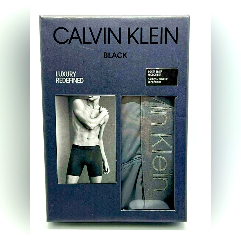 Calvin Klein Black Luxury Redefined Men's Boxer Briefs Size M